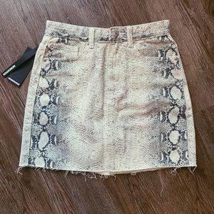 Momokrom Miniskirt Snakeskin Pattern
